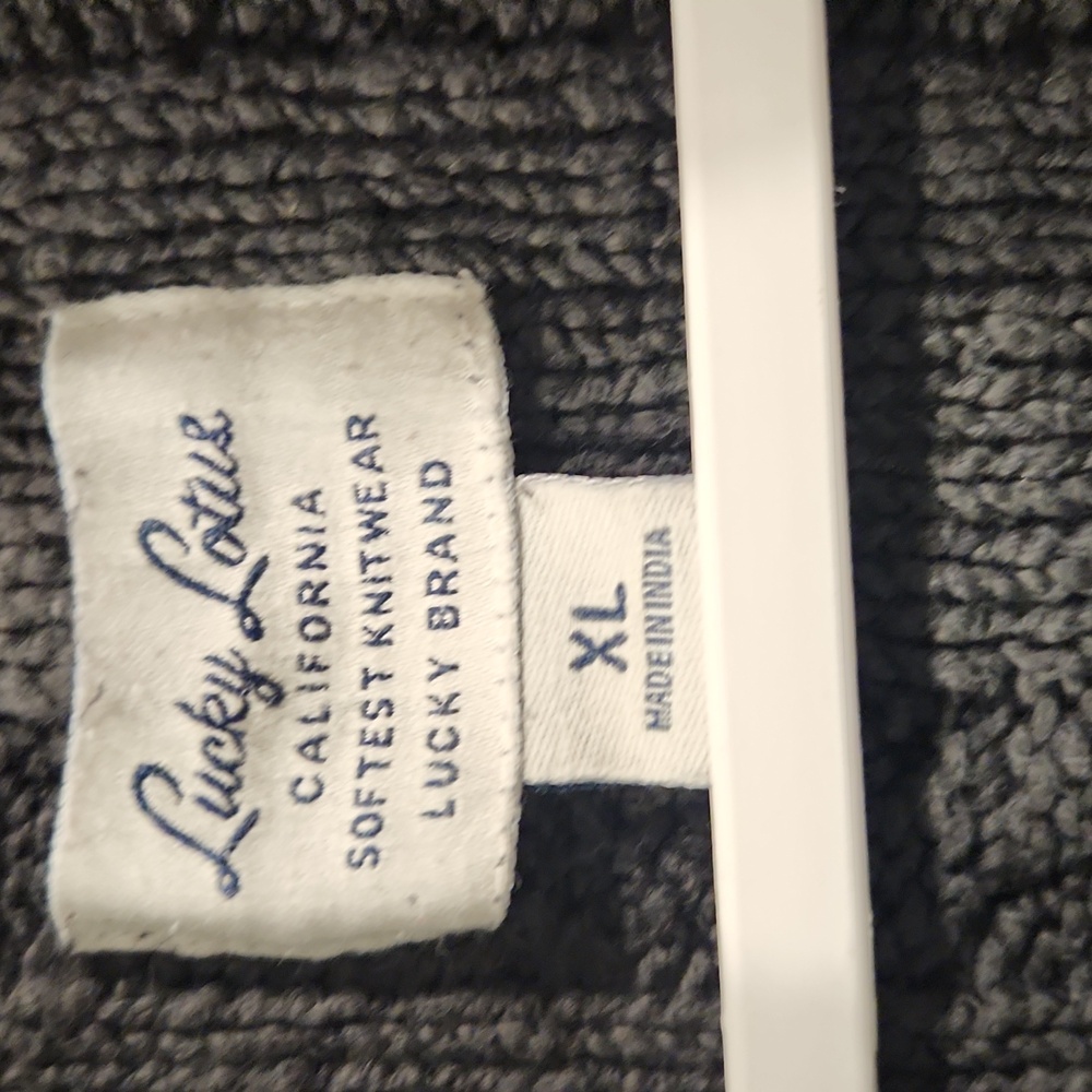 Lucky Brand Women's Cardigan - Charcoal Gray - Picture 4 of 13